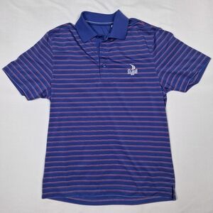 US Open 2015 Chambers Bay PGA Cutter & Buck Polo Golf Shirt Mens Small Blue/Red